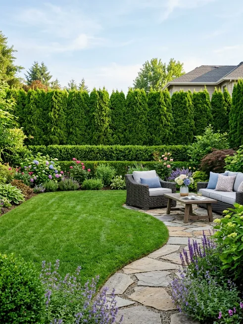 Hedge rows