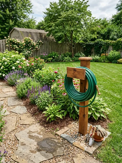 Hose reel stand