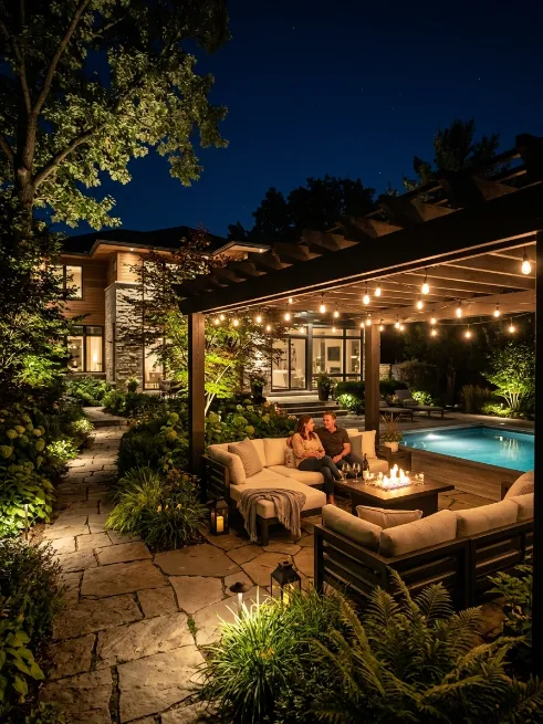 Install smart outdoor lighting