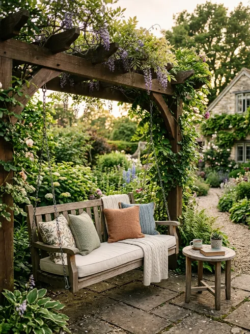 Install a pergola swing