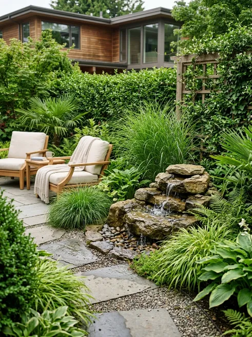Install a small water feature