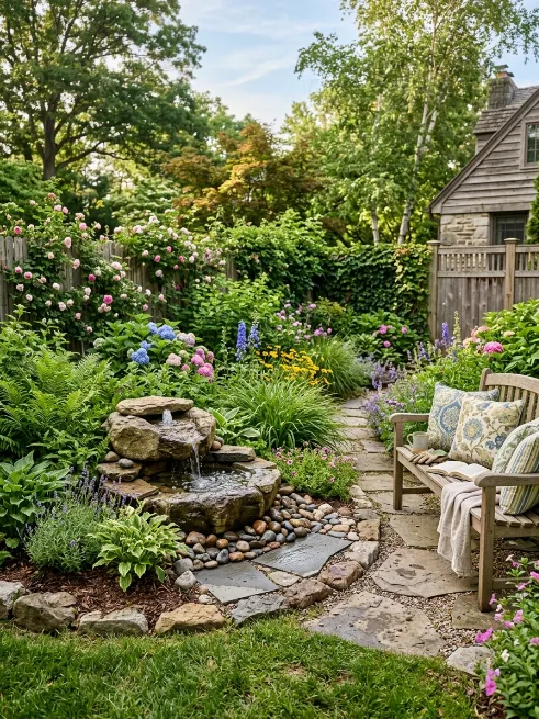 Install a small water feature