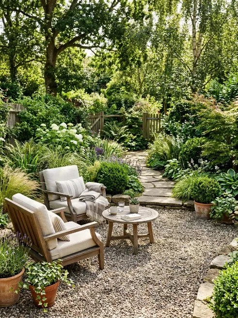 Lay down a gravel patio