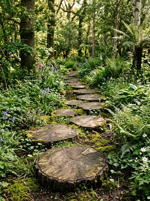 Log slice stepping path