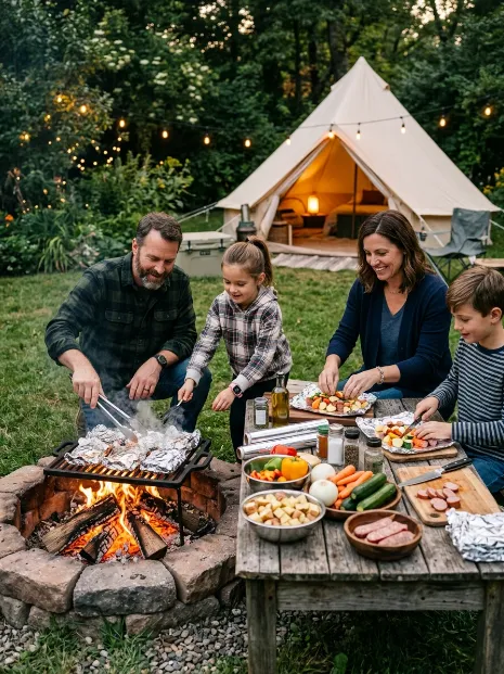 Make campfire foil packets