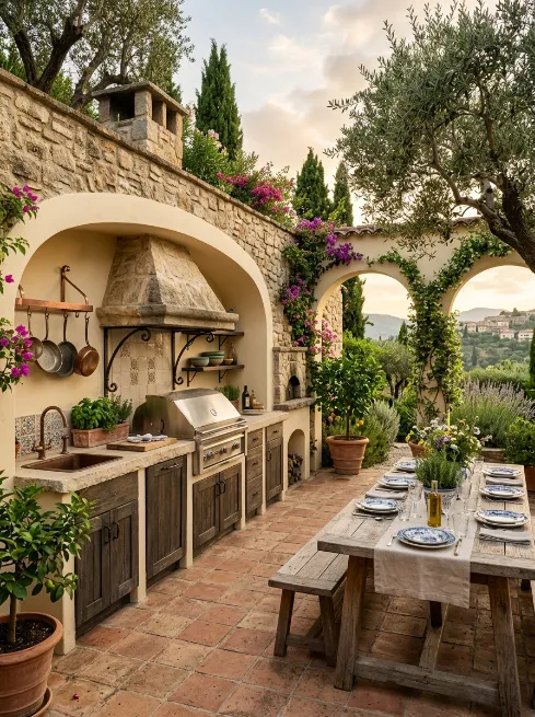 Mediterranean style kitchen