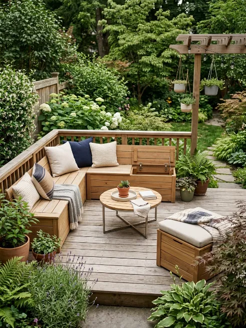 Multi purpose storage seating