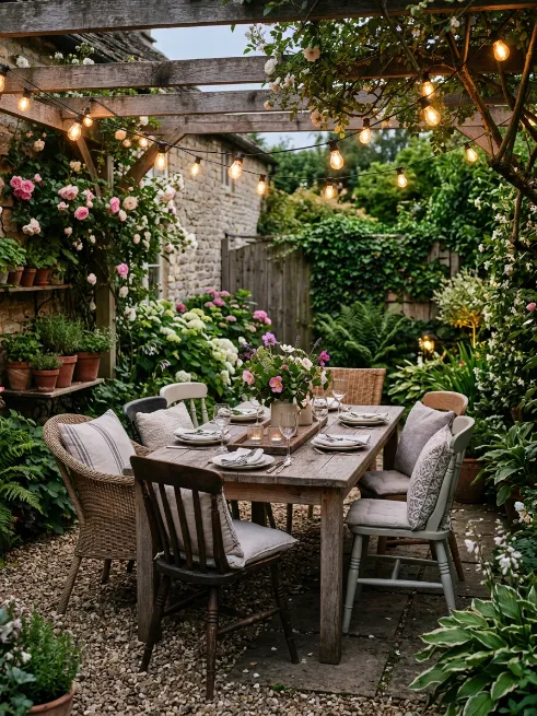 Outdoor dining nook