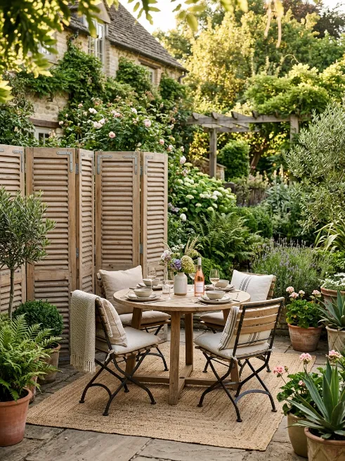 Outdoor shutters and folding screens