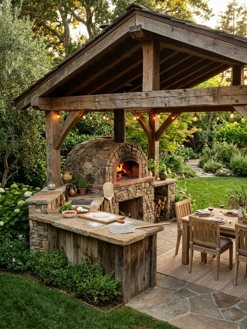Pizza oven pavilion