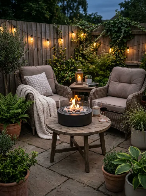 Portable tabletop fire pit