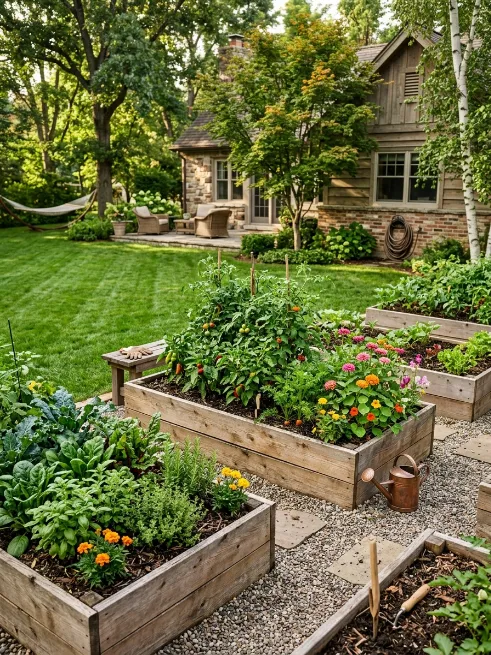 Raised garden beds