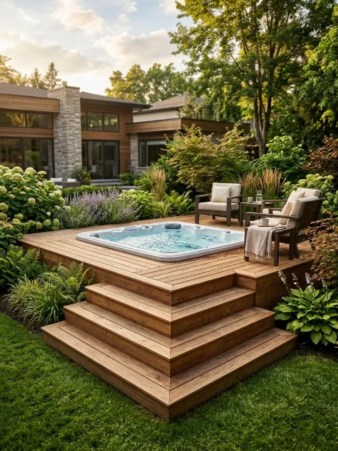 Raised platform deck