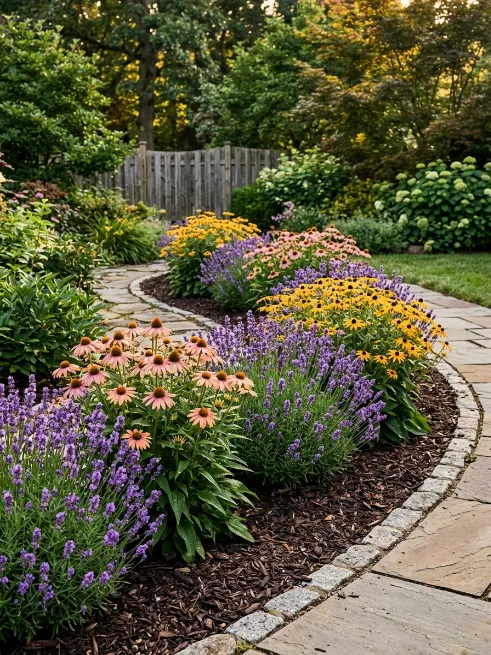 Repeat the same plant in several spots