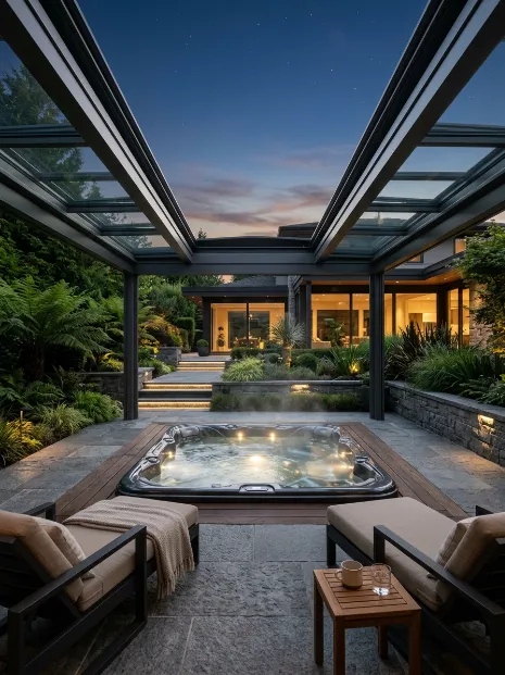 Retractable roof cover