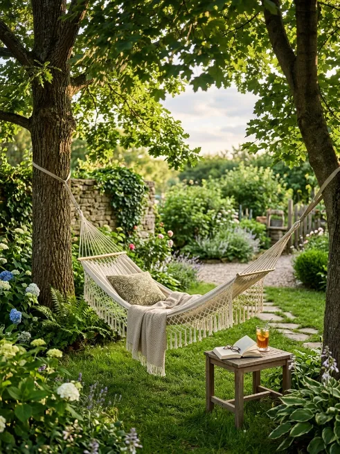 Set up a hammock corner