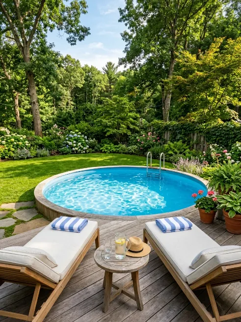 Set up a small above ground pool