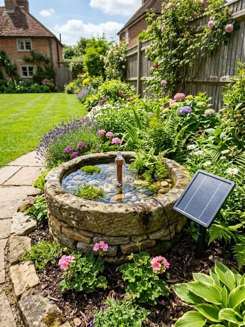 Solar powered fountain