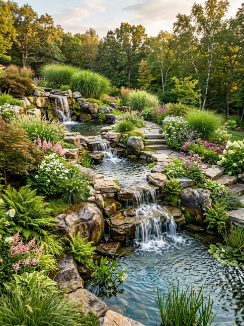 Tiered waterfall