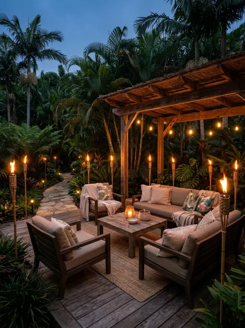 Tiki torches