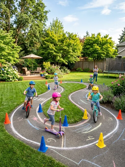 Try a bike or scooter track