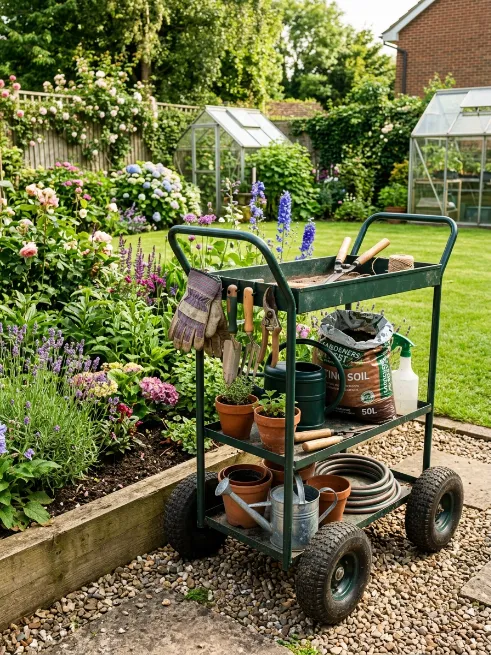 Try a rolling utility cart