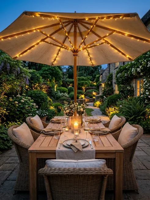 Umbrella string lights