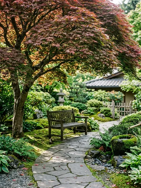 Umbrella style shade trees like japanese maple
