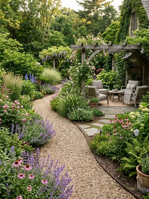 Use gravel pathways
