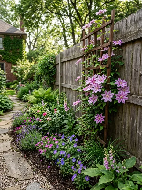 Use vertical elements like trellises