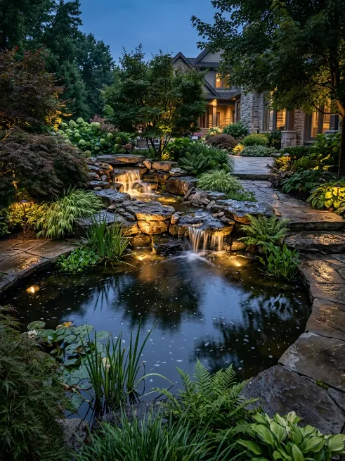 Water feature lighting