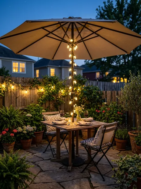 Wrap an umbrella pole