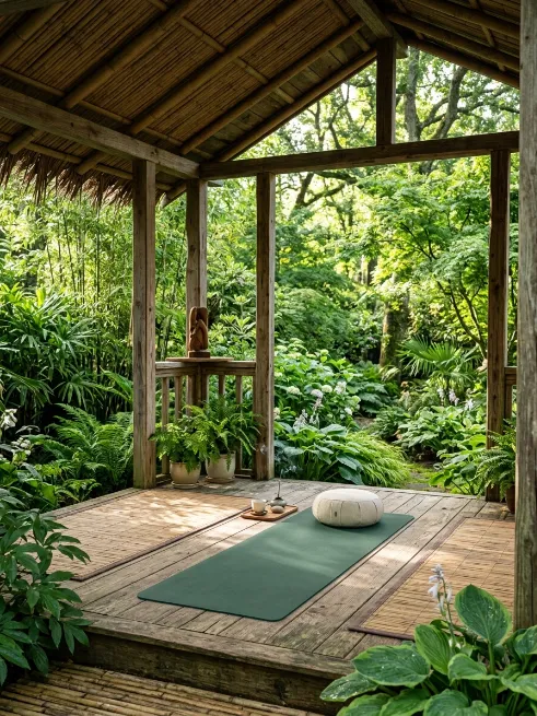 Yoga and meditation pavilion