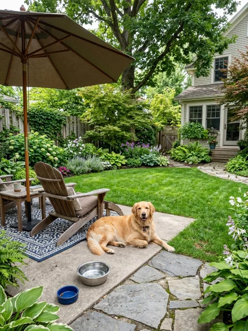 A cooling patio spot
