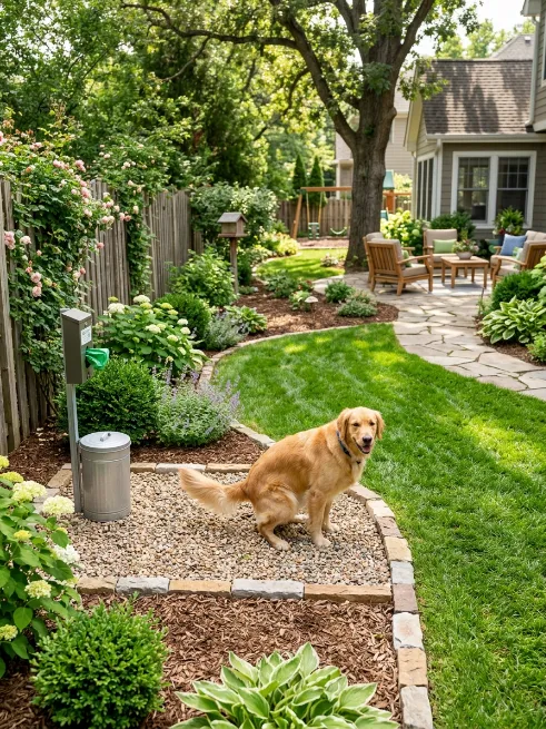 A designated potty area