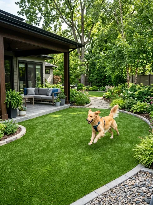 A dog friendly turf alternative