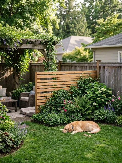 A visual barrier for anxious dogs