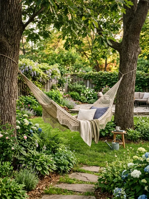 Add a hammock or swing chair