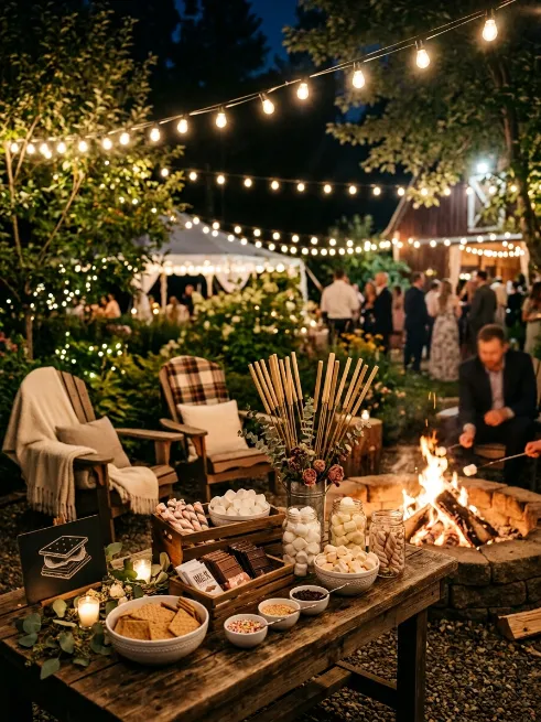 Add a smores bar for the evening