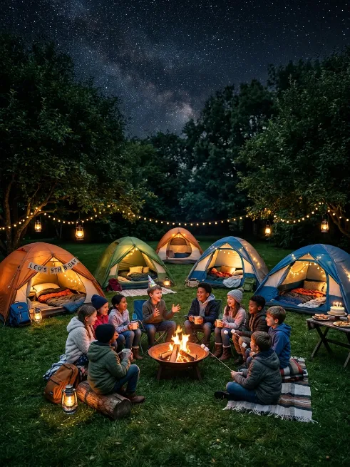 Backyard camp out