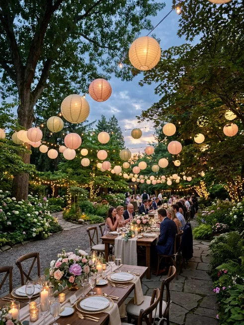 Bring in paper lanterns