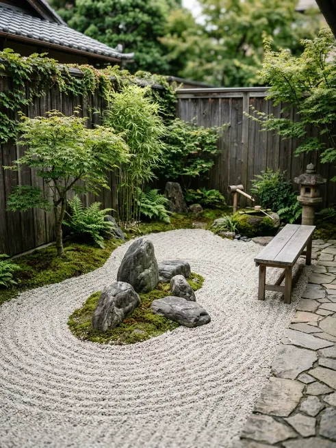 Create a zen garden corner