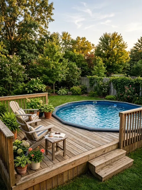 Diy deck pool combo