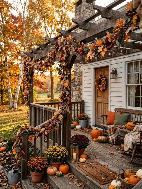 Dried leaf garland