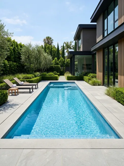 Geometric rectangle pool