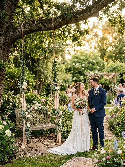 Hang a swing for photos