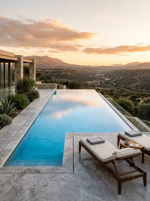 Infinity edge pool