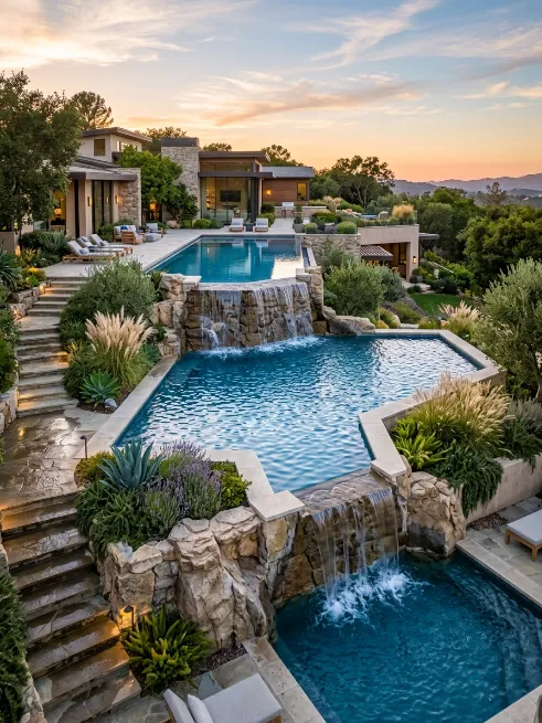 Multi level pool
