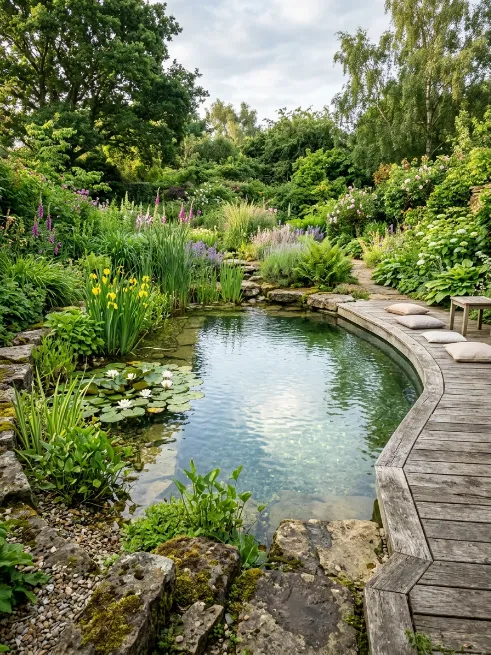 Natural swimming pond