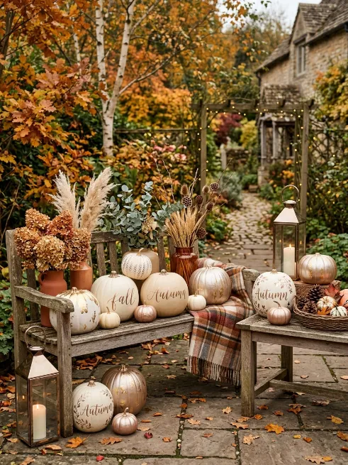 Painted pumpkins instead of carved